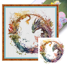 Load image into Gallery viewer, Apatosaurus (40*40CM) 16CT 2 Stamped Cross Stitch
