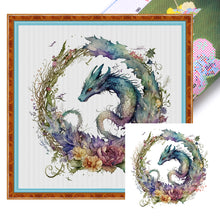 Load image into Gallery viewer, Apatosaurus (40*40CM) 16CT 2 Stamped Cross Stitch
