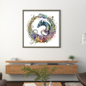 Apatosaurus (40*40CM) 16CT 2 Stamped Cross Stitch