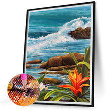 Load image into Gallery viewer, Beach Spray 30*40CM(Canvas) Full Round Drill Diamond Painting
