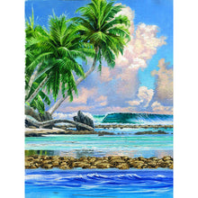 Load image into Gallery viewer, Beach Spray 30*40CM(Canvas) Full Round Drill Diamond Painting
