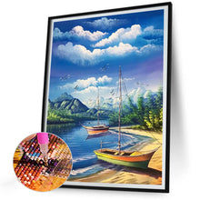 Load image into Gallery viewer, Beach Spray 30*40CM(Canvas) Full Round Drill Diamond Painting
