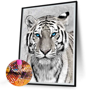 Tiger 30*40CM(Canvas) Full Round Drill Diamond Painting