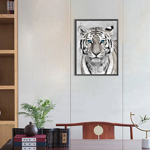 Tiger 30*40CM(Canvas) Full Round Drill Diamond Painting