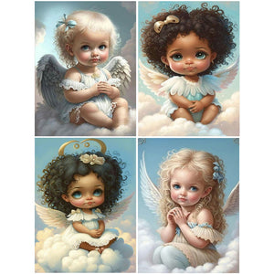 Little Angel 30*40CM(Canvas) Full Round Drill Diamond Painting