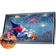 Load image into Gallery viewer, Goblin Watching Fireworks 40*30CM(Canvas) Full Round Drill Diamond Painting
