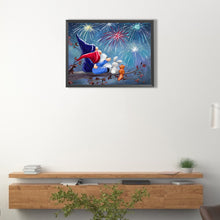 Load image into Gallery viewer, Goblin Watching Fireworks 40*30CM(Canvas) Full Round Drill Diamond Painting
