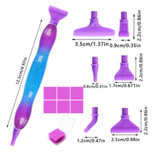 Load image into Gallery viewer, Diamond Stylus Pen Art Dotting Pen Threaded Spotting Pen (Starry Purple)
