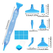 Load image into Gallery viewer, Diamond Stylus Pen Art Dotting Pen Threaded Spotting Pen (Blue)
