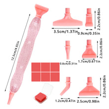 Load image into Gallery viewer, Diamond Stylus Pen Art Dotting Pen Threaded Spotting Pen (Pink)
