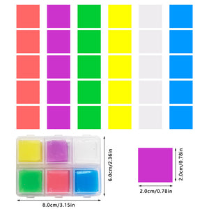 DIY Diamond Painting Wax 2x2cm 30pcs Glue Clay Wax Tool Set(6 Colors Mix)