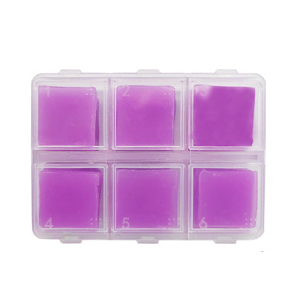 DIY Diamond Painting Wax 2x2cm 30pcs Glue Clay Wax Tool Set(Purple)