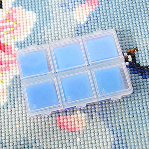 DIY Diamond Painting Wax 2x2cm 30pcs Glue Clay Wax Tool Set(Blue)