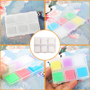 DIY Diamond Painting Wax 2x2cm 30pcs Glue Clay Wax Tool Set(White)