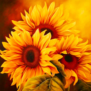 Sunflower 30*30CM(Canvas) Full Round Drill Diamond Painting