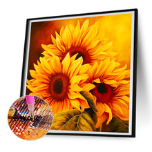 Load image into Gallery viewer, Sunflower 30*30CM(Canvas) Full Round Drill Diamond Painting
