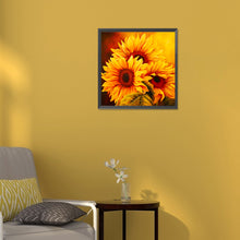 Load image into Gallery viewer, Sunflower 30*30CM(Canvas) Full Round Drill Diamond Painting
