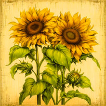 Load image into Gallery viewer, Two Bunches Of Sunflowers 30*30CM(Canvas) Full Round Drill Diamond Painting
