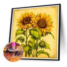 Load image into Gallery viewer, Two Bunches Of Sunflowers 30*30CM(Canvas) Full Round Drill Diamond Painting
