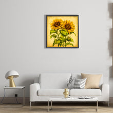 Load image into Gallery viewer, Two Bunches Of Sunflowers 30*30CM(Canvas) Full Round Drill Diamond Painting
