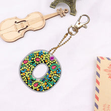 Load image into Gallery viewer, DIY Pocket Mirror Handmade Gem Keychains Letters Lady Bag Pendant (O)
