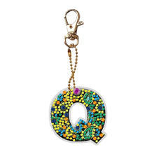 Load image into Gallery viewer, DIY Pocket Mirror Handmade Gem Keychains Letters Lady Bag Pendant (Q)
