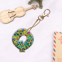 Load image into Gallery viewer, DIY Pocket Mirror Handmade Gem Keychains Letters Lady Bag Pendant (Q)
