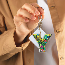 Load image into Gallery viewer, DIY Pocket Mirror Handmade Gem Keychains Letters Lady Bag Pendant (Y)
