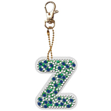 Load image into Gallery viewer, DIY Pocket Mirror Handmade Gem Keychains Letters Lady Bag Pendant (Z)
