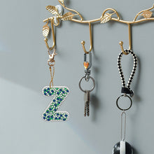 Load image into Gallery viewer, DIY Pocket Mirror Handmade Gem Keychains Letters Lady Bag Pendant (Z)
