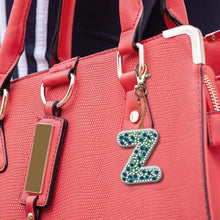 Load image into Gallery viewer, DIY Pocket Mirror Handmade Gem Keychains Letters Lady Bag Pendant (Z)
