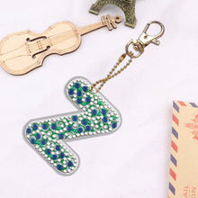 Load image into Gallery viewer, DIY Pocket Mirror Handmade Gem Keychains Letters Lady Bag Pendant (Z)

