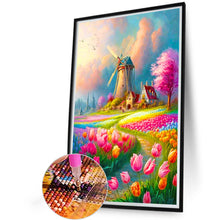 Load image into Gallery viewer, Beautiful Windmill Scenery 40*60CM(Canvas) Full Round Drill Diamond Painting
