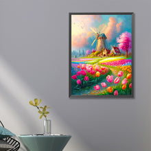 Load image into Gallery viewer, Beautiful Windmill Scenery 40*60CM(Canvas) Full Round Drill Diamond Painting
