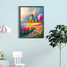 Load image into Gallery viewer, Beautiful Windmill Scenery 40*60CM(Canvas) Full Round Drill Diamond Painting
