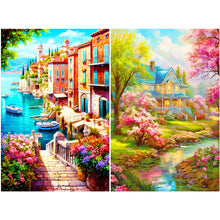 Load image into Gallery viewer, Beautiful Beach And Manor 40*60CM(Canvas) Full Round Drill Diamond Painting
