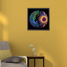 Load image into Gallery viewer, Star Moon Mandala 30*30CM(Canvas) Full Round Drill Diamond Painting
