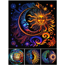 Load image into Gallery viewer, Star Moon Mandala 30*30CM(Canvas) Full Round Drill Diamond Painting
