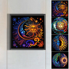 Load image into Gallery viewer, Star Moon Mandala 30*30CM(Canvas) Full Round Drill Diamond Painting
