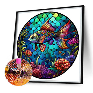 Ocean Colorful Fish 30*30CM(Canvas) Full Round Drill Diamond Painting