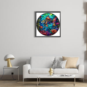 Ocean Colorful Fish 30*30CM(Canvas) Full Round Drill Diamond Painting