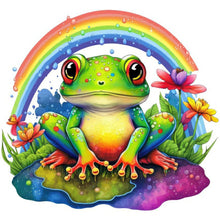 Load image into Gallery viewer, Rainbow Frog 30*30CM(Canvas) Full Round Drill Diamond Painting
