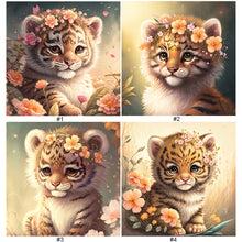 Load image into Gallery viewer, Little Tiger 30*30CM(Picture) Full Square Drill Diamond Painting
