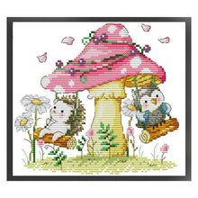 Load image into Gallery viewer, Joy Sunday Paradise In Forest (19*17CM) 16CT 2 Stamped Cross Stitch
