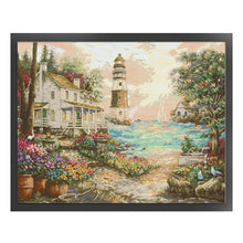 Load image into Gallery viewer, Joy Sunday Hut By The Sea (56*44CM) 14CT 2 Stamped Cross Stitch
