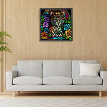 Load image into Gallery viewer, Little Tiger 30*30CM(Canvas) Full Round Drill Diamond Painting
