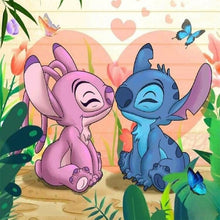 Load image into Gallery viewer, Stitch And Girlfriend 30*30CM(Canvas) Full Round Drill Diamond Painting
