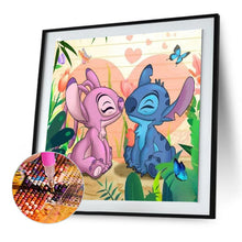 Load image into Gallery viewer, Stitch And Girlfriend 30*30CM(Canvas) Full Round Drill Diamond Painting
