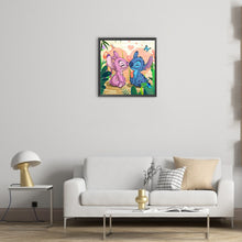 Load image into Gallery viewer, Stitch And Girlfriend 30*30CM(Canvas) Full Round Drill Diamond Painting
