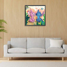 Load image into Gallery viewer, Stitch And Girlfriend 30*30CM(Canvas) Full Round Drill Diamond Painting
